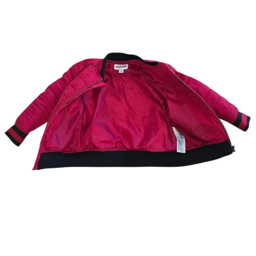 True Religion Red Puffer Quilted Jacket Unisex Size 2T